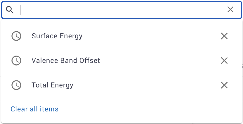 Search History Search History