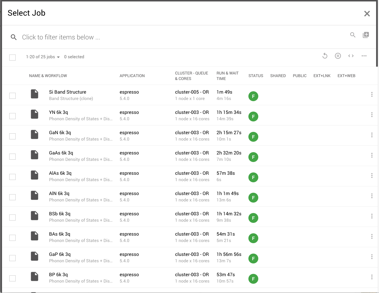 Select Job Select Job
